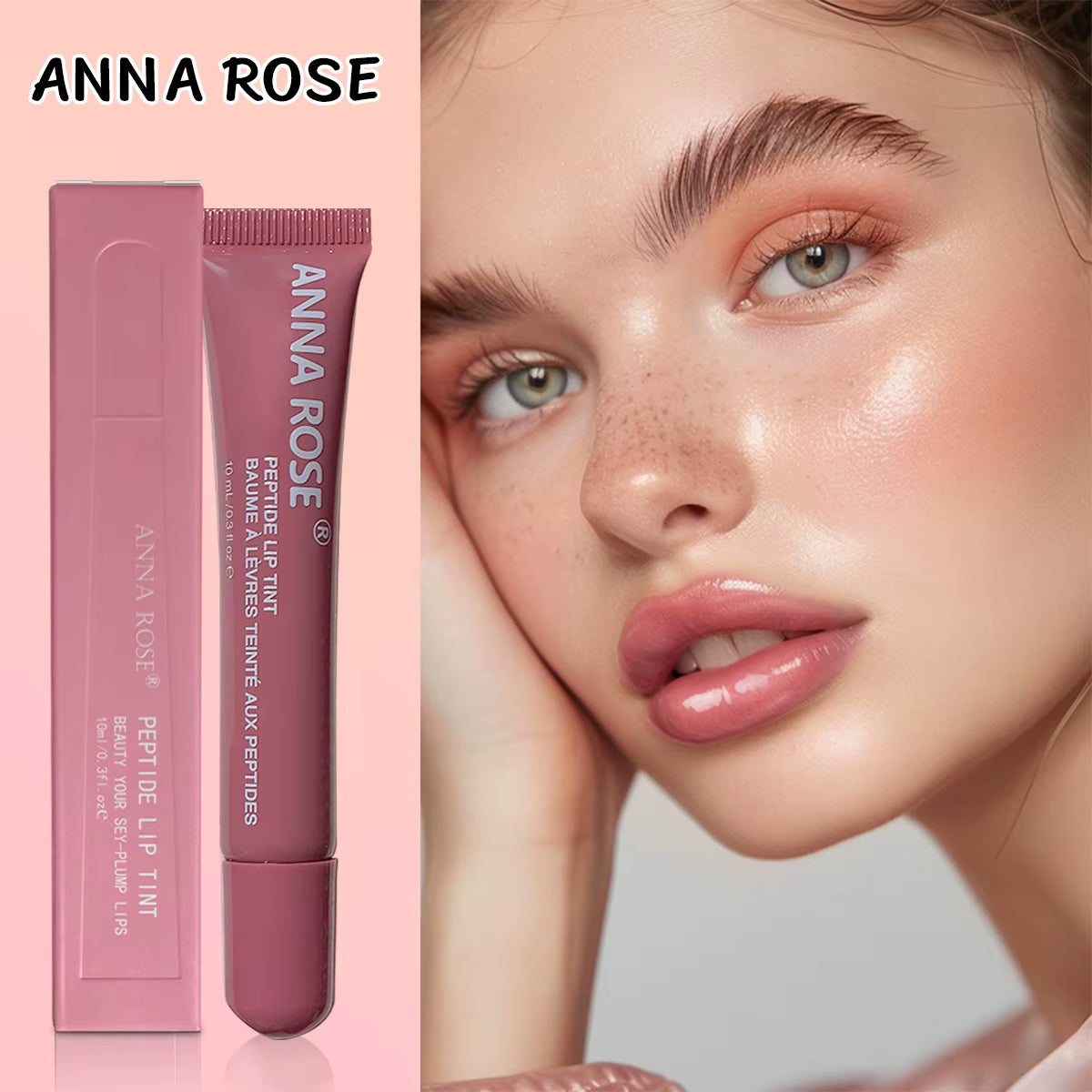 4 Color Lip Balm Set - Long-Lasting Moisturizing Liquid Gel, Coffee Raspberry Lip Care Essence, Valentine'S Day Gift