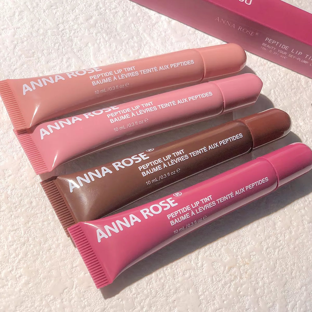 4 Color Lip Balm Set - Long-Lasting Moisturizing Liquid Gel, Coffee Raspberry Lip Care Essence, Valentine'S Day Gift
